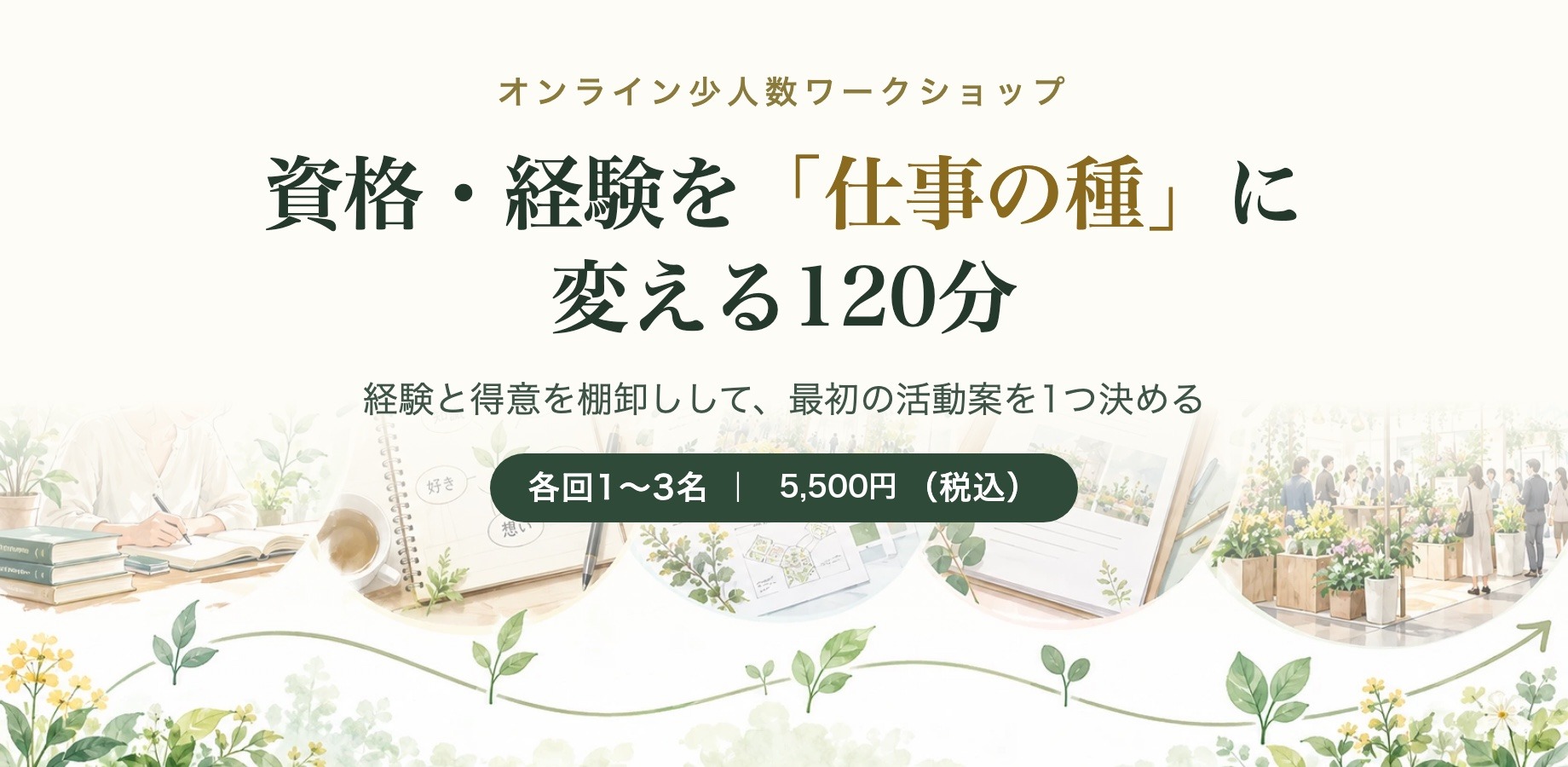 資格・経験を「仕事の種」に変える120分